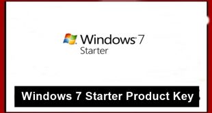 Windows 7 Starter Product Keys