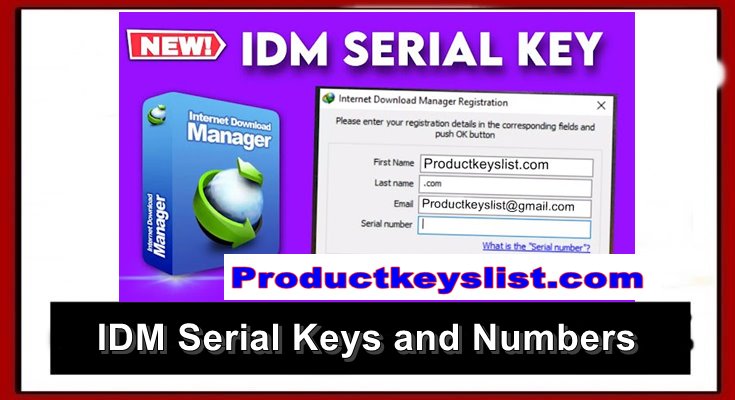IDM Serial Keys Numbers