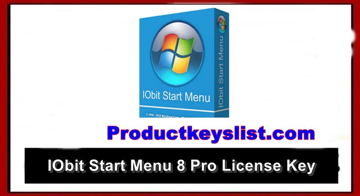IObit Start Menu 8 Pro 6.0.1.1 License Key
